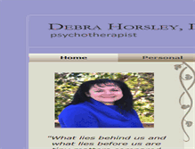 Tablet Screenshot of debrahorsley.com